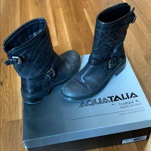 Aquatalia Quilted Moto Boot